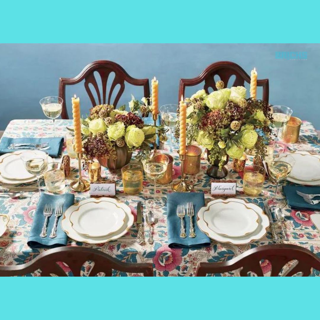 Mismatched Vintage Woodsy Dining Table Decor
