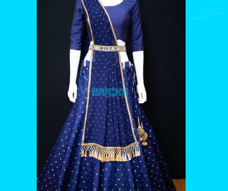The royal blue colour signifies good health and prosperity