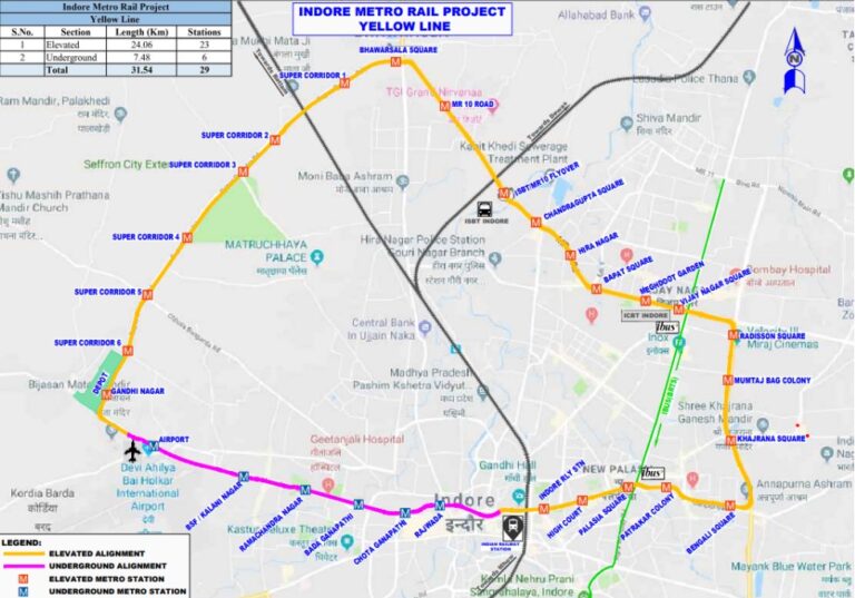 Indore Metro: Route, Map, Schedule, Fare, and Latest News – Bricksfamily