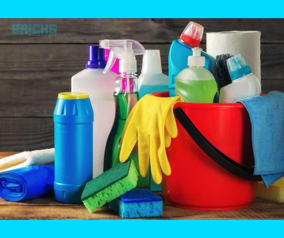 make sure to replace old or dirty cleaning supplies with new ones