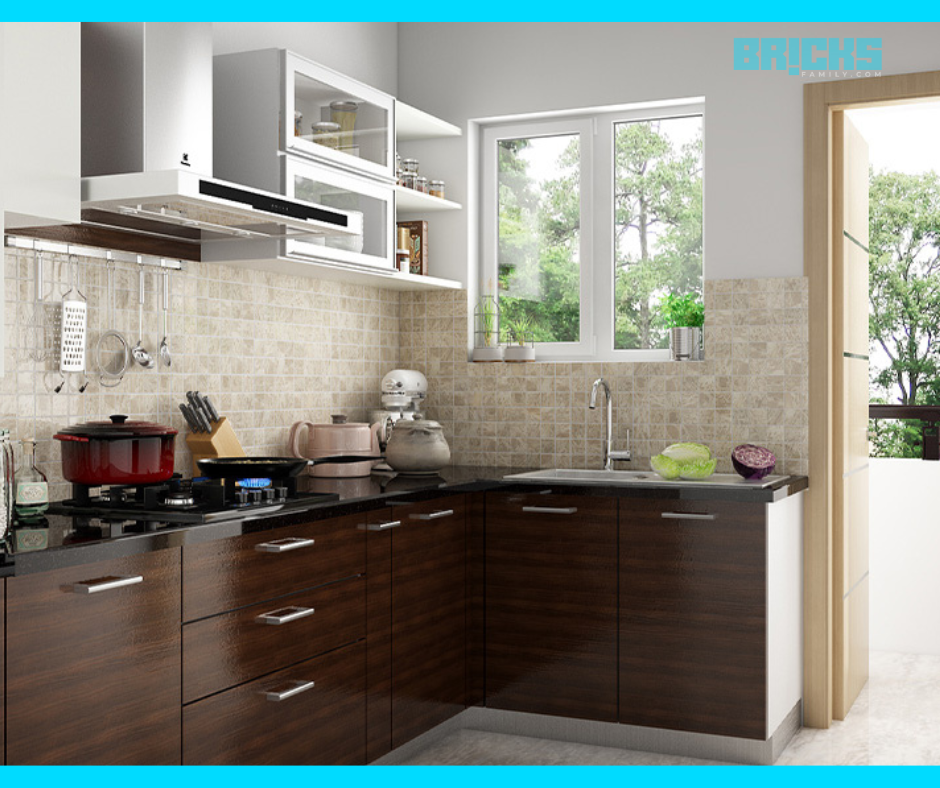 A well-lit and clean kitchen designed as per Vastu home design plan radiates positivity.