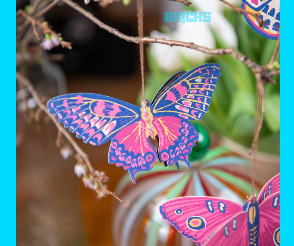 DIY fake butterflies for a beautiful garden