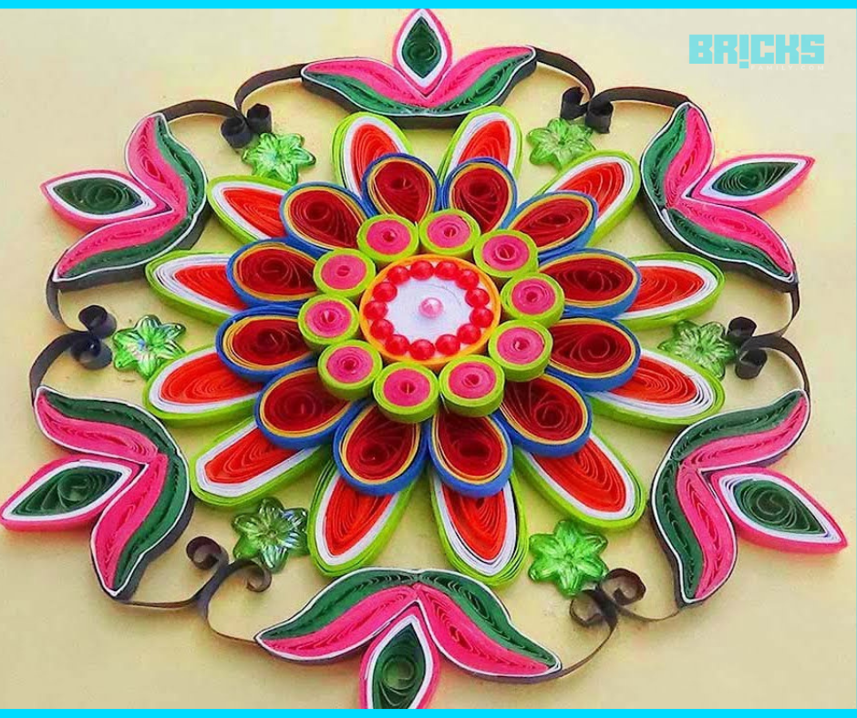 Simple Rangoli Designs With Quilling