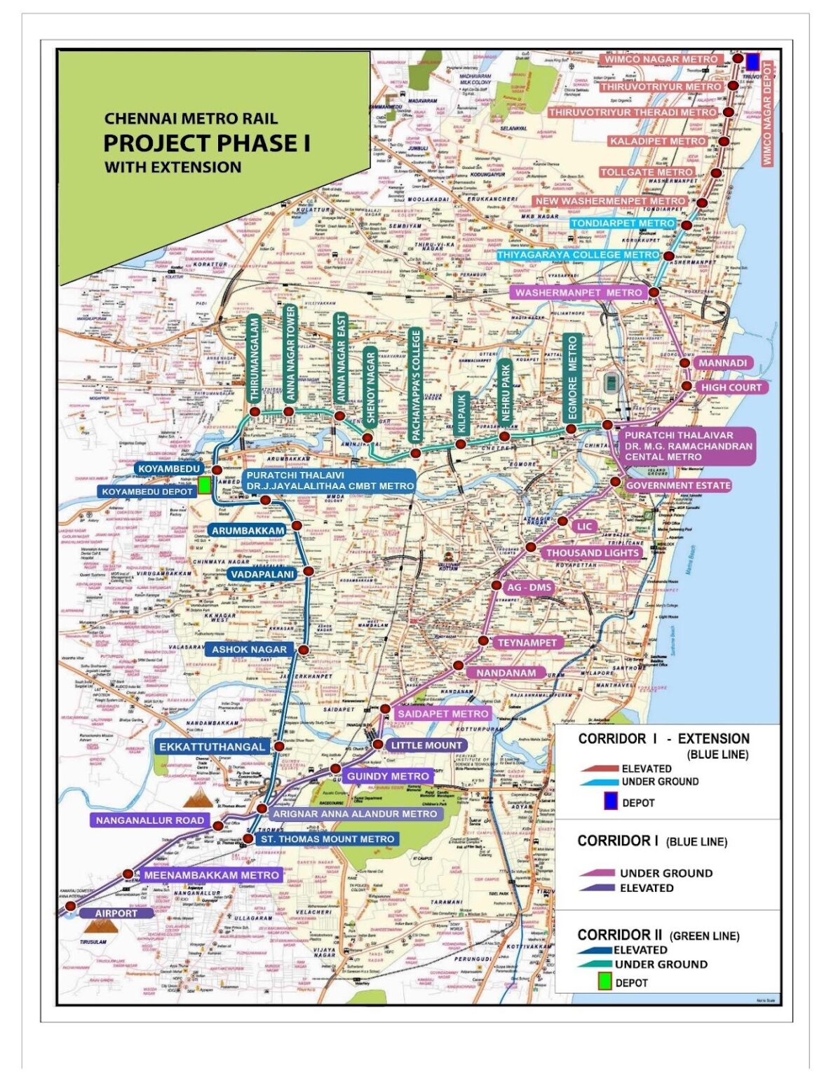 Chennai Metro: Route, Map, Timings, Fare, And Updates – Bricksfamily