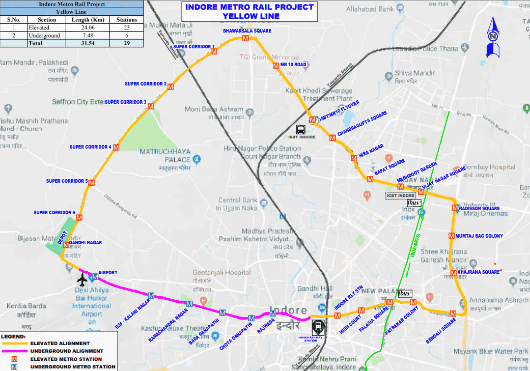 Metro Network in India - Across All Cities