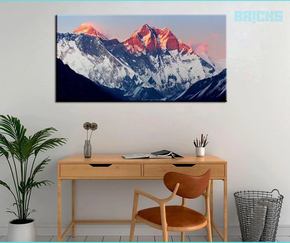 Place a painting of the mountains to feel more confident