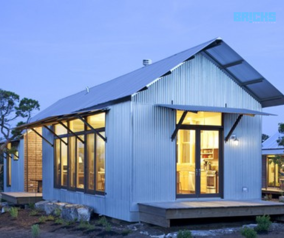 A box and strip style house can be constructed cheaply and quickly