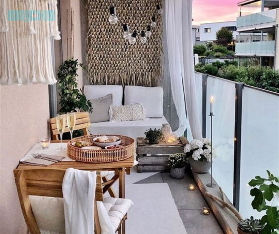 Balcony decor like living room