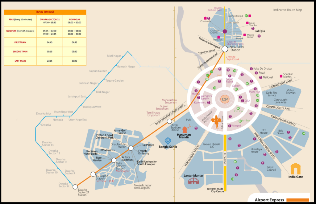 Airport Metro Map