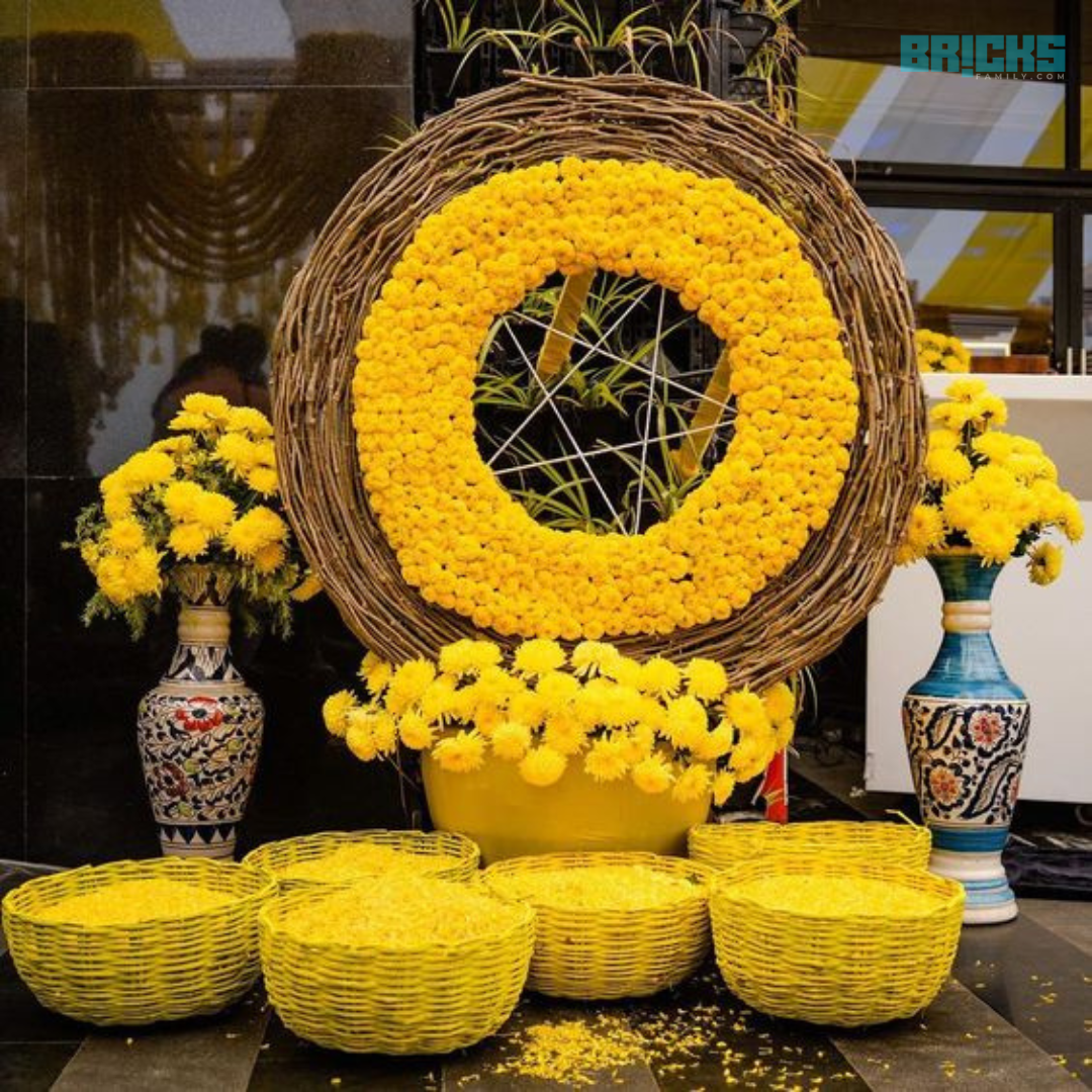 10 Haldi Decoration Ideas – for Your Home Haldi Ceremony – Bricksfamily