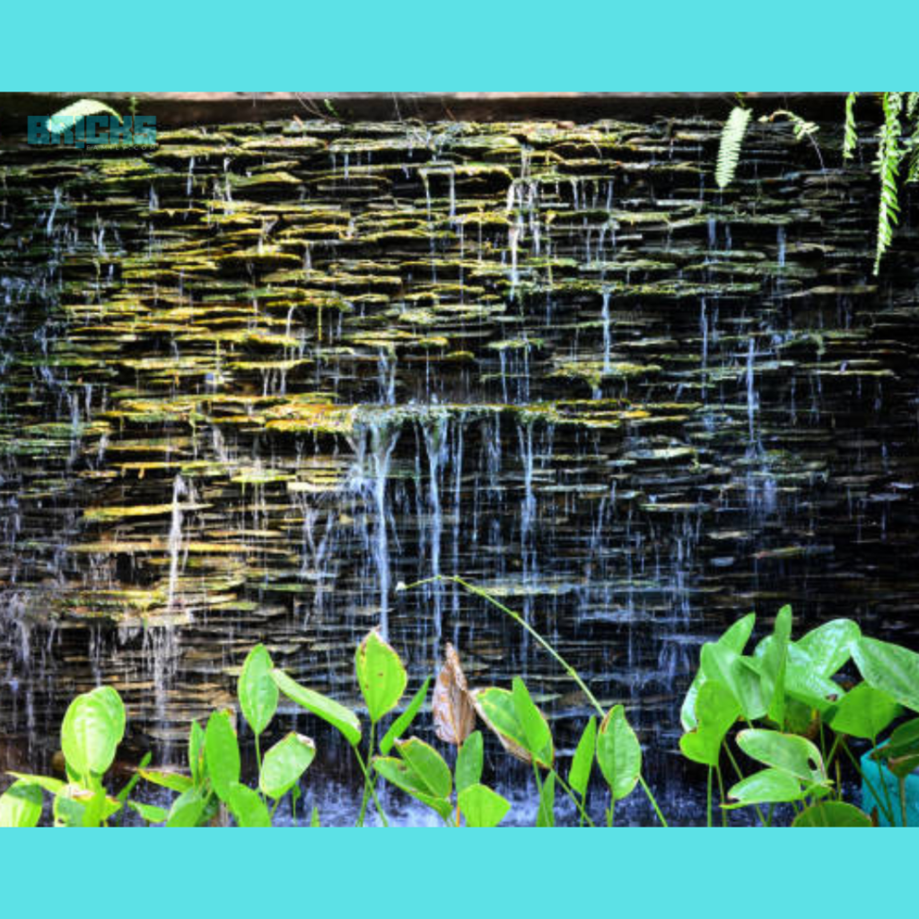 Water bodies in the house such as indoor waterfalls add a touch of elegance