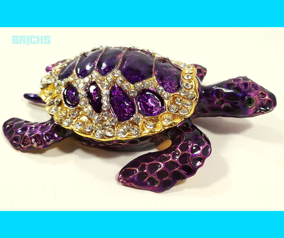 A purple tortoise at home represents respect, faith and trust