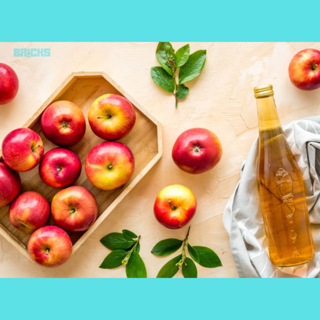 Apple cider vinegar is a great cleansing agent and can be used to remove bacteria from your home. 