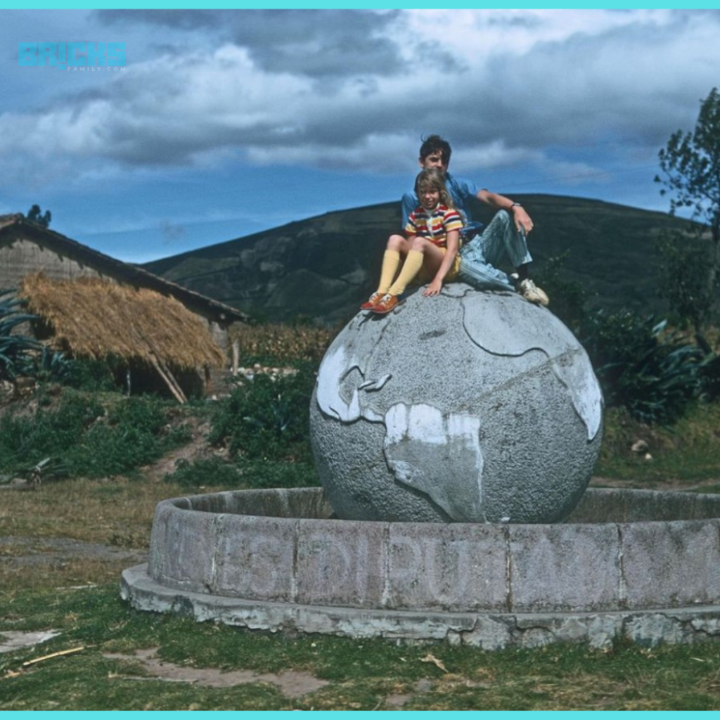 Monument of Equator on PanAm near Cayambe, Ecuador