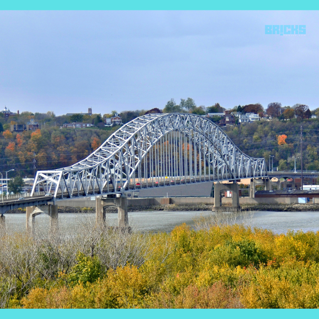 US Route 20 bridge across Mississippi River