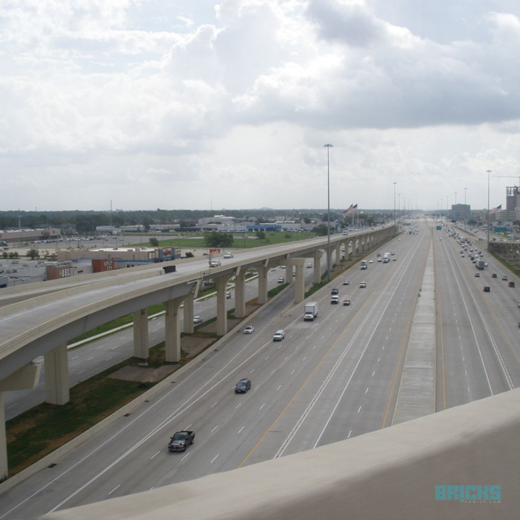 The Katy Freeway, or I-10, in Texas, is the widest road in the world, with 26 lanes. 