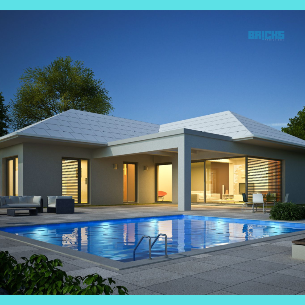 An Attractive Bungalow with a Swimming Pool