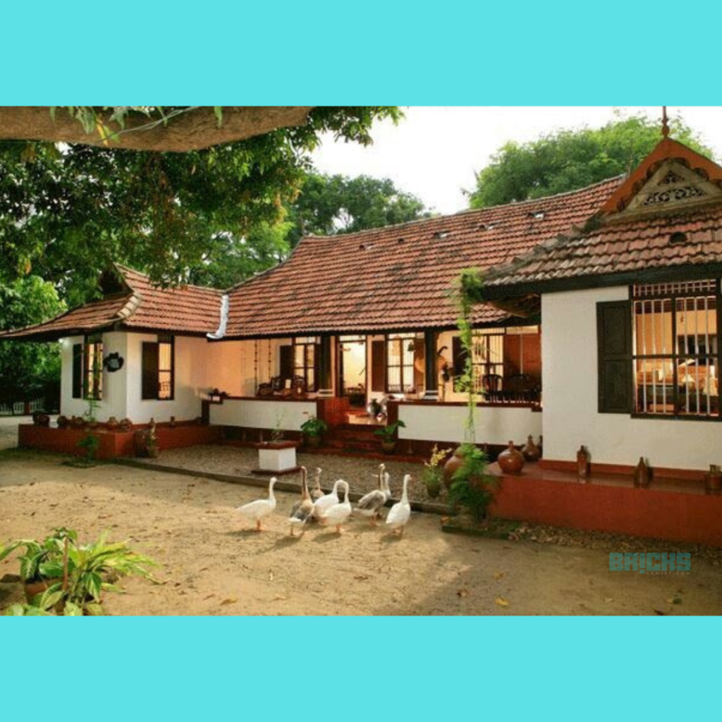 Cottage-style simple village house design in India