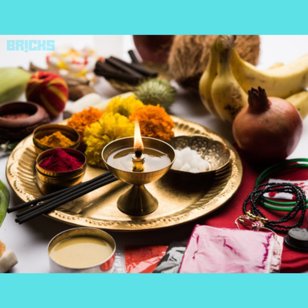 Vastu shanti pooja thali