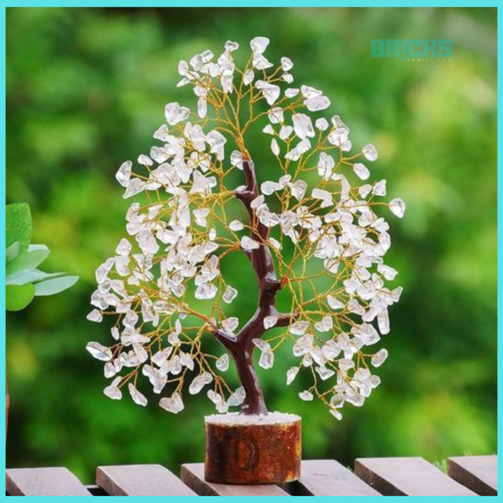 Clear Quartz Feng Shui money tree 