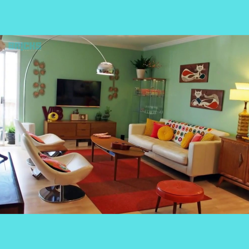 Retro theme incorporates a 1990s touch to your living room