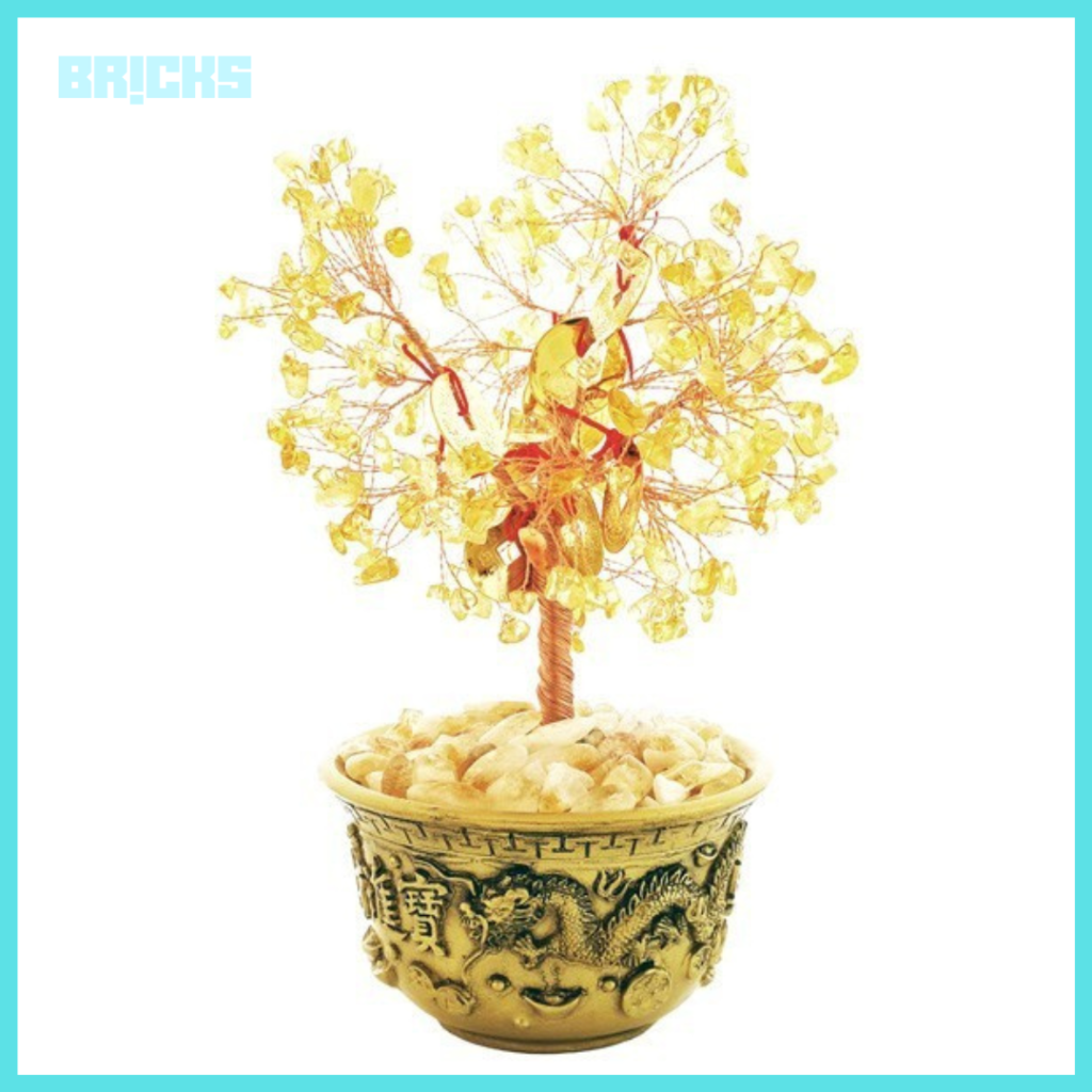 Gem trees in a Feng Shui Money Bowl attract more wealth