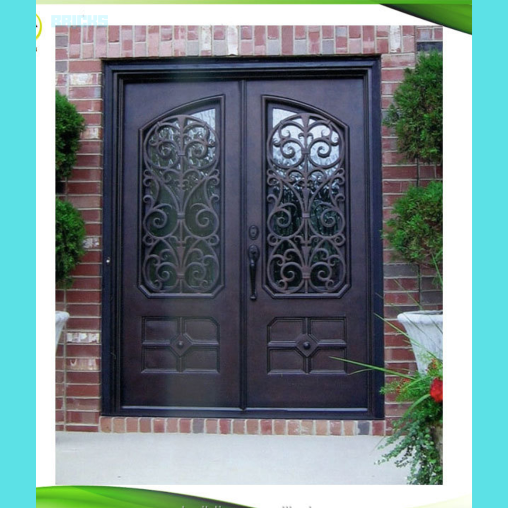 Adding a welcoming look with a metal double door grill gate