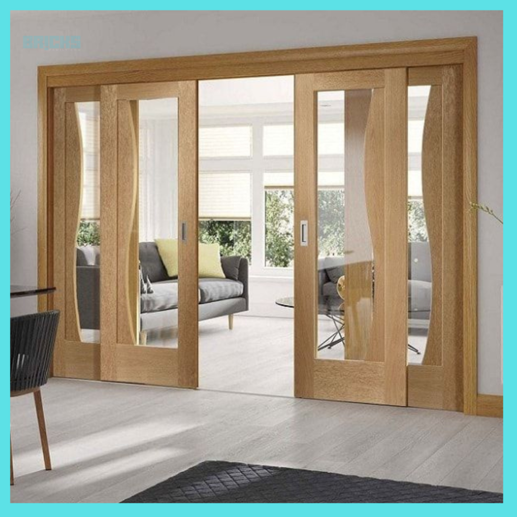 Sliding double doors for modern apartments