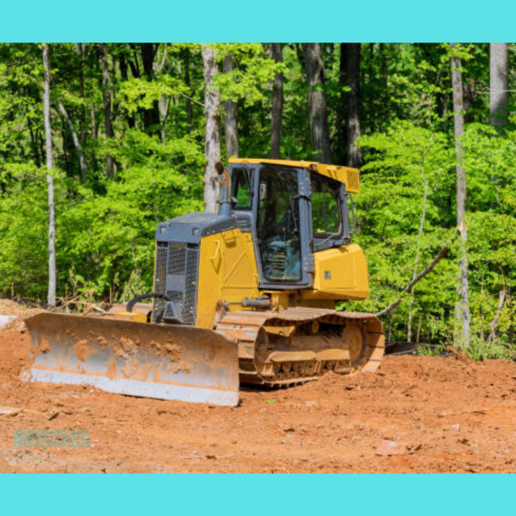 Site clearing is the foremost step in the house construction process 