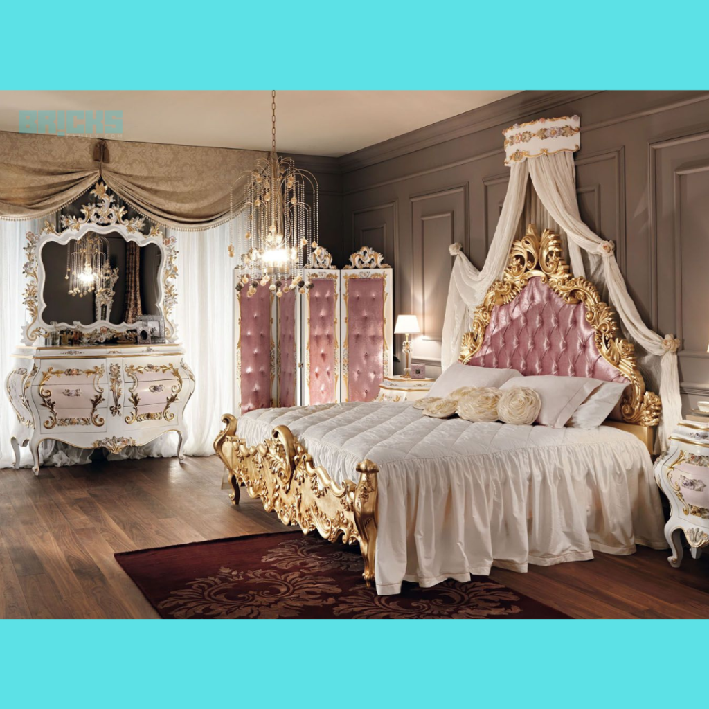 A princess bed is a perfect vintage bedroom décor element