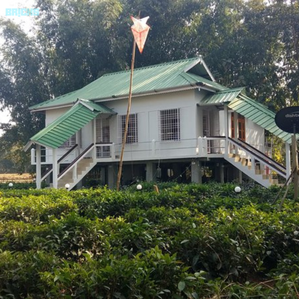 A stilt house or Chang house is a typical Assam house design (Source: Pinterest)