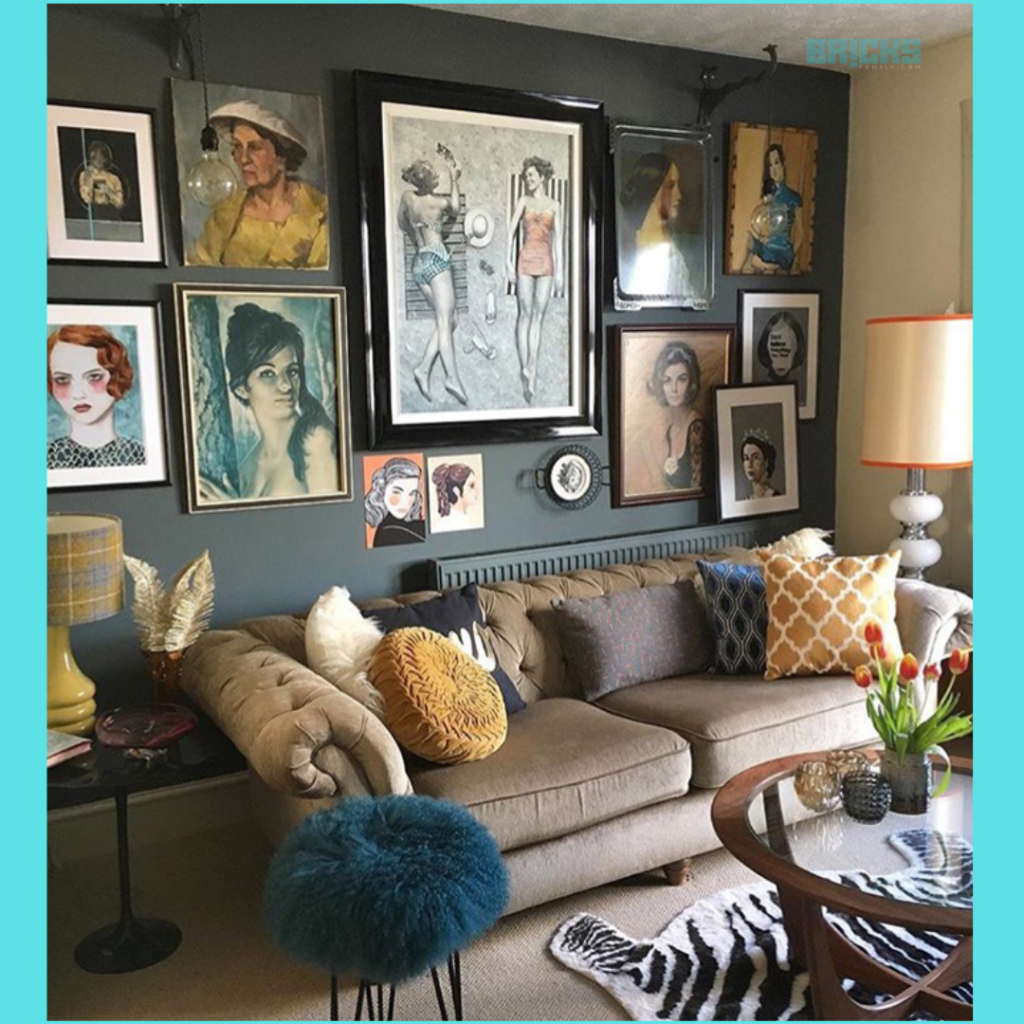 Retro Style Home Decor with Frames