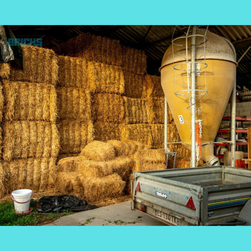 Agricultural fodder storage barn