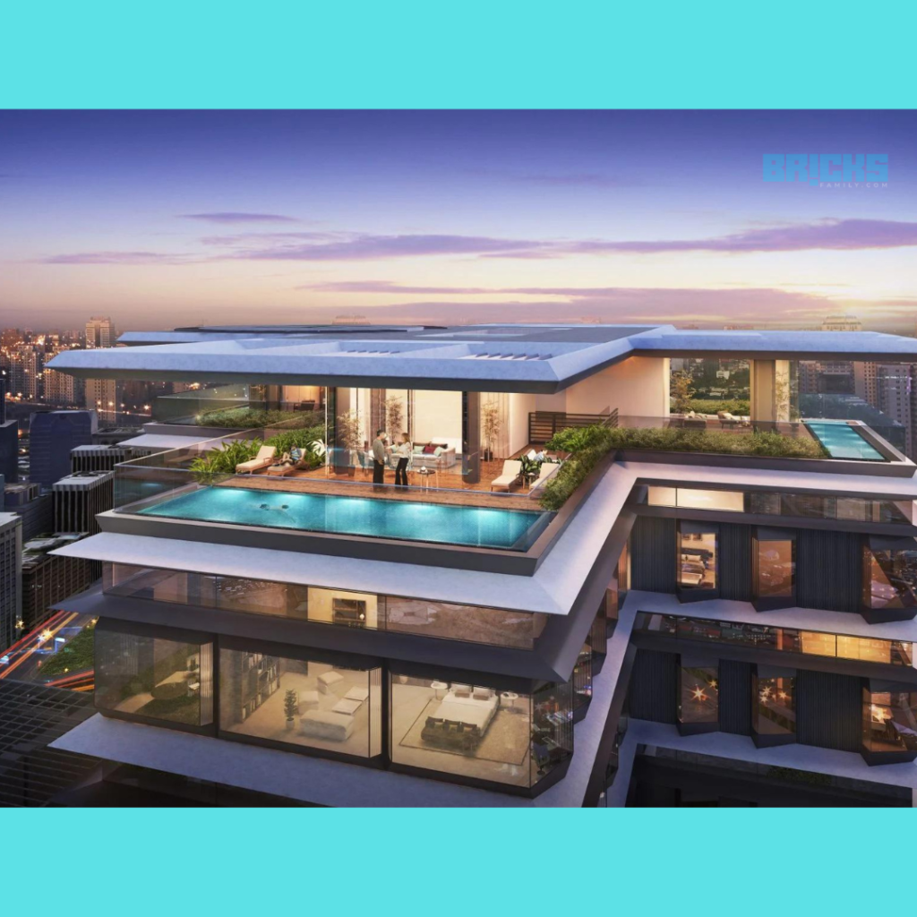 Penthouses are the most prestigious type of living space on the list of the different types of houses