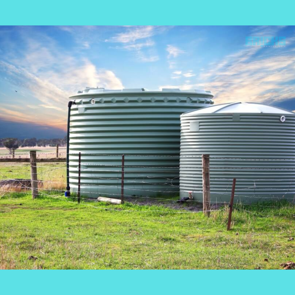 Water storage in an agricultural land