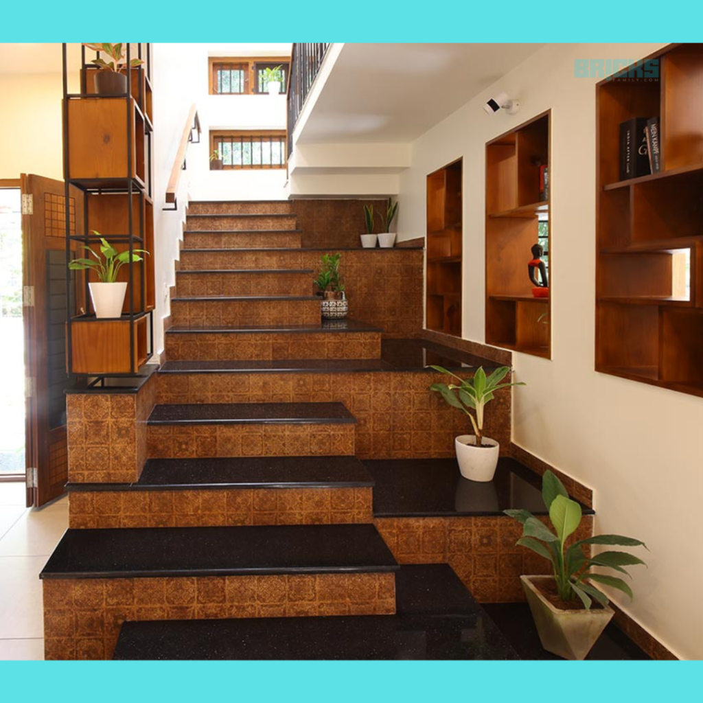 Duplex houses can have different kinds of staircases
