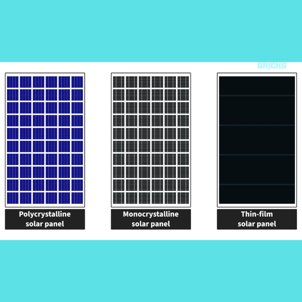 Different types of solar panels for home