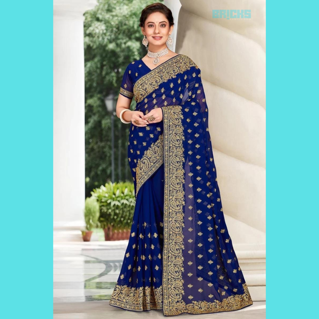 Celebrate day 4 of Sharad Navratri 2023 with royal blue colour, one of the Navratri colours