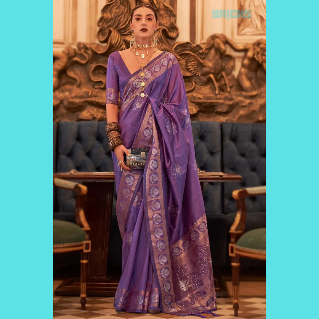 Purple is a royal Navratri colour