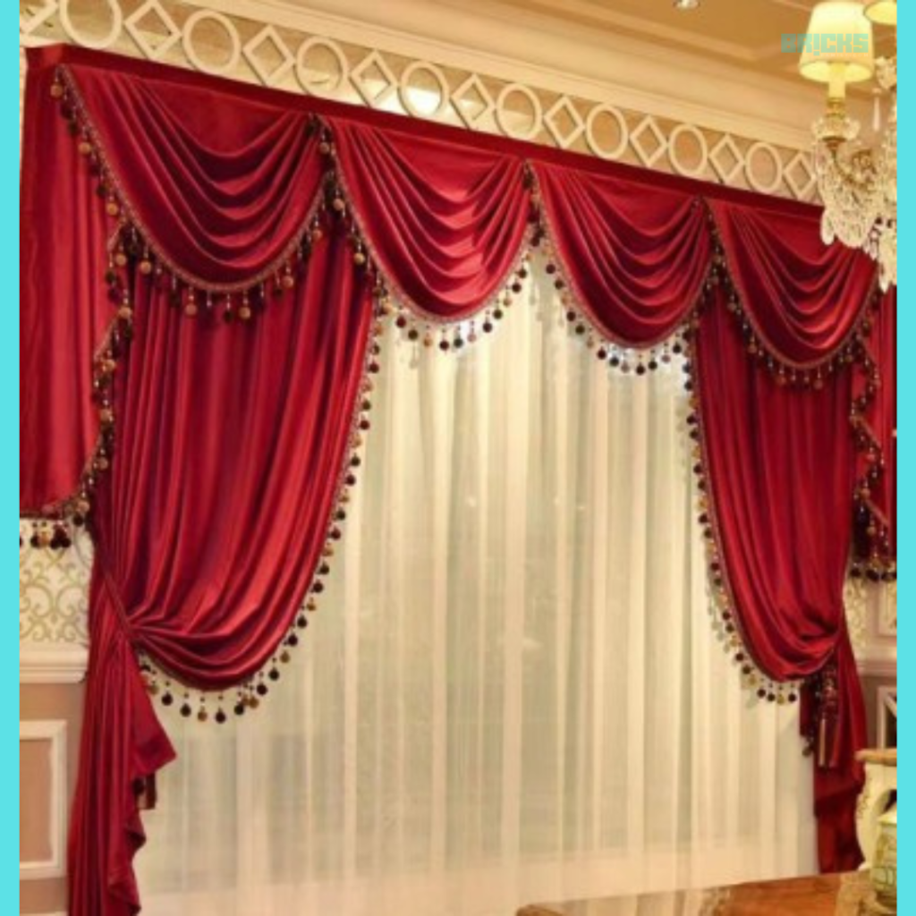 Curtains for Karwa chauth decoration ideas 