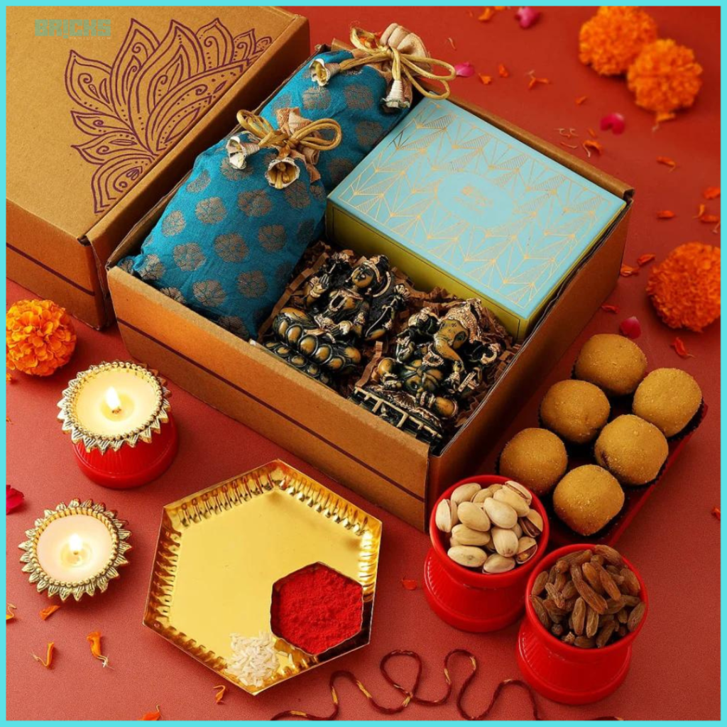 Gift baskets are great ideas as Bhai Dooj gift for brothers and sisters