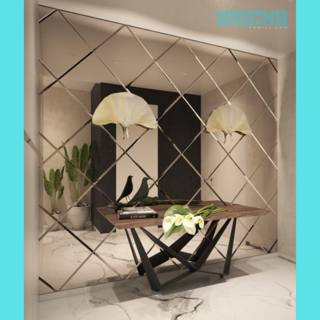 Use mirrors in your foyer space