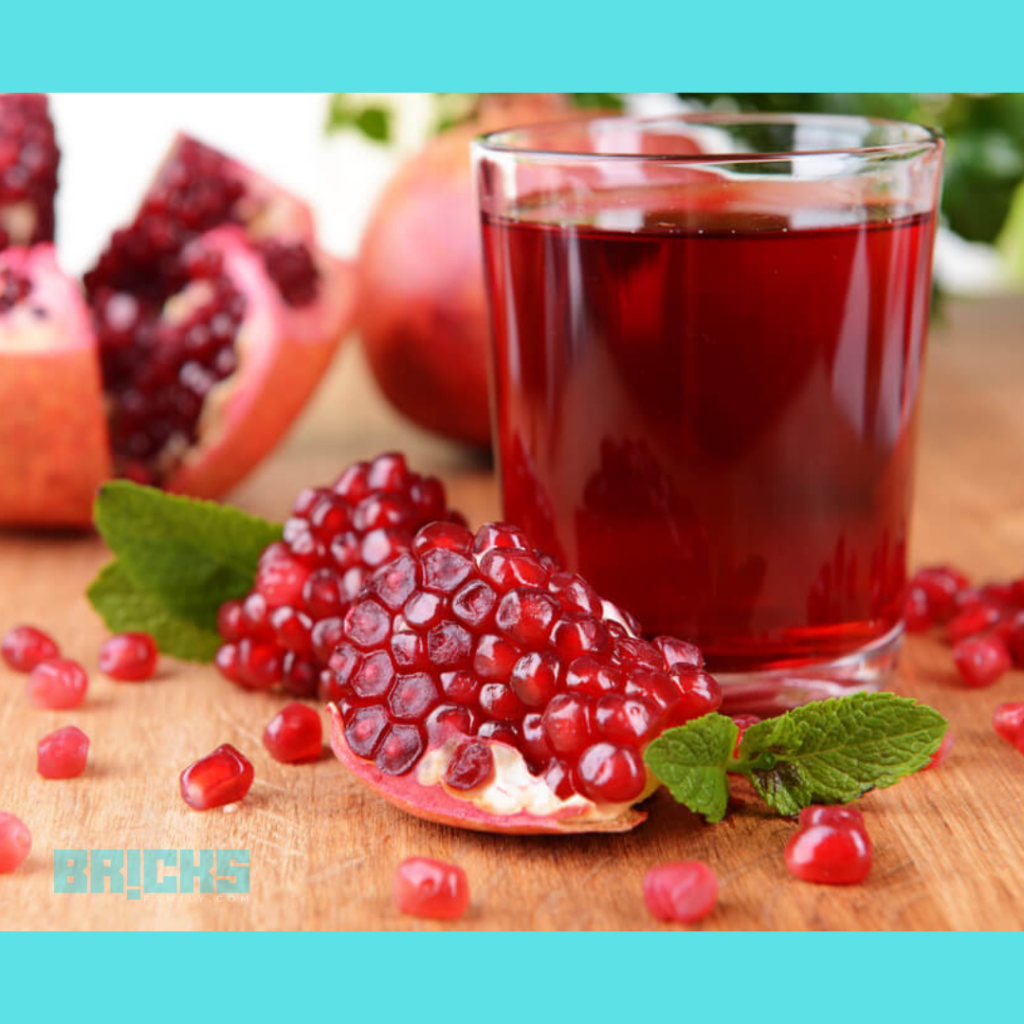 Pomegranate juice healthy drink